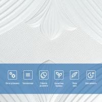 Самоклеющиеся 3D панель Sticker wall White 700*700*6мм (D) SW-00001959