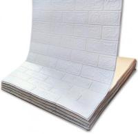Self-adhesive 3D panel in a roll under white brick Sticker wall R001-3-20