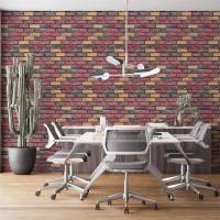 Самоклеющиеся обои Sticker wall красный Екатериновлавский кирпич 2800*500*2мм (D) SW-00001944