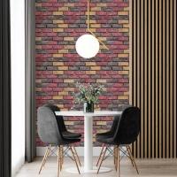 Самоклеющиеся обои Sticker wall красный Екатериновлавский кирпич 2800*500*2мм (D) SW-00001944