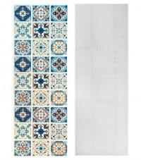 Самоклеющиеся пленка Sticker wall на бумажной основе винтажная голубая мозаика MM-3186-2 SW-00000788