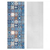 Self-adhesive film Sticker wall on paper backing vintage blue mosaic MM-3152 SW-00000787