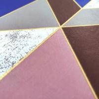 Self-adhesive film Sticker wall Pink triangles KN-X0085-3 SW-00001225