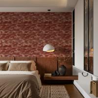 Самоклеющиеся 3D панель Sticker wall 361 Коричневый с золотом SW-00000637