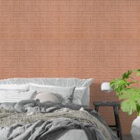 Самоклеюча 3D панель Sticker wall 700х770х5мм під цеглу кава з молоком SW-00001801