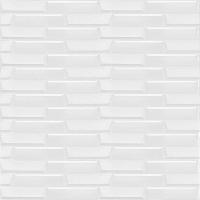 Самоклеющиеся 3D панель Sticker wall белая кладка SW-00001335