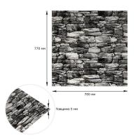 Самоклеющиеся 3D панель Sticker wall Екатеринославский 40 Под черный камень SW-00000483