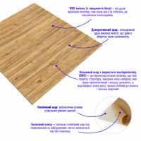 Self-adhesive 3D panel Sticker wall wood effect 82 Golden SW-00000020