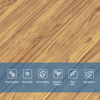 Self-adhesive 3D panel Sticker wall wood effect 82 Golden SW-00000020