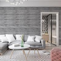Самоклеющиеся 3D панель Sticker wall под дерево цвета зебры SW-00001475