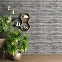 Самоклеющиеся 3D панель Sticker wall под дерево цвета зебры SW-00001769