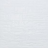 Самоклеющиеся 3D панель Sticker wall под камень 155 Белый рваный кирпич SW-00000484