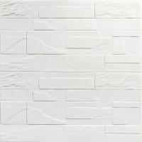 Самоклеющиеся 3D панель Sticker wall под камень 180 Белый битый кирпич SW-00000426