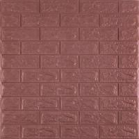 Self-adhesive 3D panel Sticker wall under brick Id 18 Eggplant-coffee SW-00000045