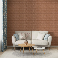 Самоклеющиеся 3D панель Sticker wall под кирпич Коричневый 700x770x5мм SW-00000237
