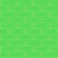 Самоклеющиеся 3D панель Sticker wall под кирпич Зеленый 700x770x3мм SW-00000639
