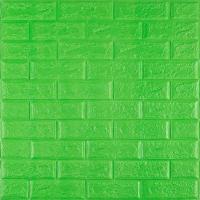 Самоклеющиеся 3D панель Sticker wall под кирпич Зеленый 700x770x5мм SW-00000149