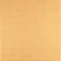 Самоклеющиеся 3D панель Sticker wall под кирпич Желто-песочный 700x770x3мм SW-00000229