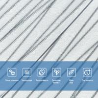 Самоклеющиеся 3D панель Sticker wall серебряные ленты 441 SW-00001185
