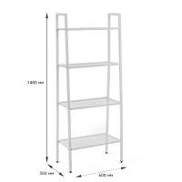 Shelf-table Sticker wall four-tier metal white 60*35*148cm SW-00002104