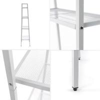 Shelf-table Sticker wall four-tier metal white 60*35*148cm SW-00002104