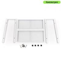 Shelf-rack Sticker wall two-tier metal white 60*26*60cm SW-00002102