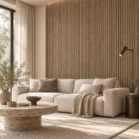 3D MDF Wall Panel Neman 117x2780x12 mm Wotan's Oak