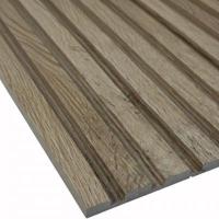3D MDF Wall Panel Neman 117x2780x12 mm Wotan's Oak