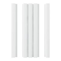 3D MDF Wall Panel Neman 117x2780x12 mm Ultramat White