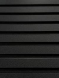 3D MDF Wall Panel Neman 117x2780x12 mm Ultramatte Black