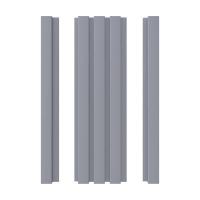 3D MDF Wall Panel Neman 117x2780x12 mm Ultramat Grey