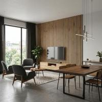 3D acoustic wall panel Neman Bamboo 300x17x2780 mm Wotan's Oak