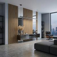 3D acoustic wall panel Neman Bamboo 300x17x2780 mm Wotan's Oak