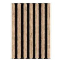3D acoustic wall panel Neman Bamboo 300x17x2780 mm Golden Rustic