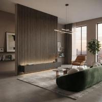 3D acoustic wall panel Neman Dies 300x17x2780 mm Antique Oak