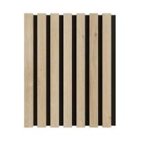 3D acoustic wall panel Neman Stripes 300x17x2780 mm Bolton Oak