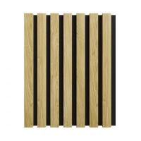 3D acoustic wall panel Neman Stripes 300x17x2780 mm Holm Oak