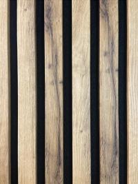 3D acoustic wall panel Neman Stripes 300x17x2780 mm Wotan's Oak