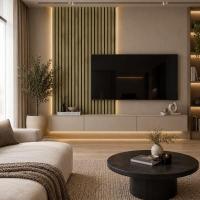 3D acoustic wall panel Neman Stripes 300x17x2780 mm Wotan's Oak