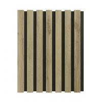 3D acoustic wall panel Neman Stripes 300x17x2780 mm Wotan's Oak