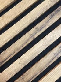 3D acoustic wall panel Neman Stripes 300x17x2780 mm Wotan's Oak