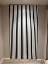 3D acoustic wall panel Neman Stripes 300x17x2780 mm Cashmere