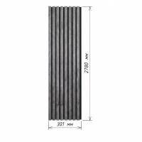 3D acoustic wall panel Neman Stripes 300x17x2780 mm Rustic Avignon