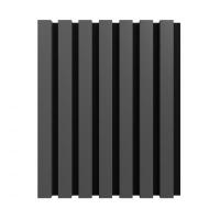 3D acoustic wall panel Neman Stripes 300x17x2780 mm Titanium Soft-Touch