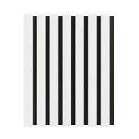 3D acoustic wall panel Neman Stripes 300x17x2780 mm Ultramat White