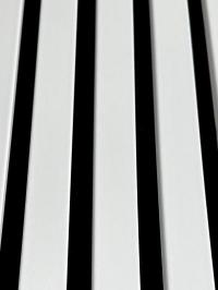 3D acoustic wall panel Neman Stripes 300x17x2780 mm Ultramat White