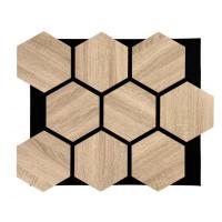 3D acoustic wall panel Neman Honeycomb 300x17x2780 mm Sonoma Oak