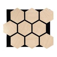 3D acoustic wall panel Neman Honeycomb 300x17x2780 mm Maple