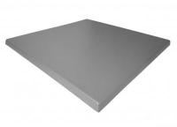 Tabletop Werzalit by Gentas 800x800 mm 5544 Aluminum