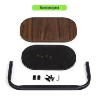 Столик приставной овальный Sticker wall 45х28х59см Walnut wood SW-00003367